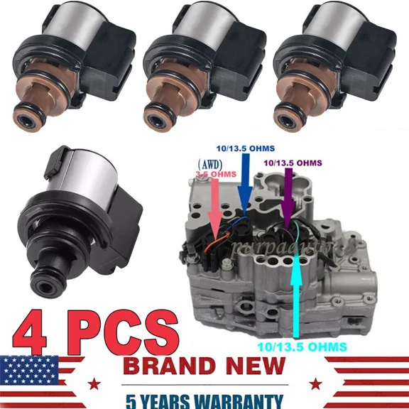 Saree 4x Torque Converter AWD Pressure Control & Lock-Up Solenoid For Subaru TR580 690