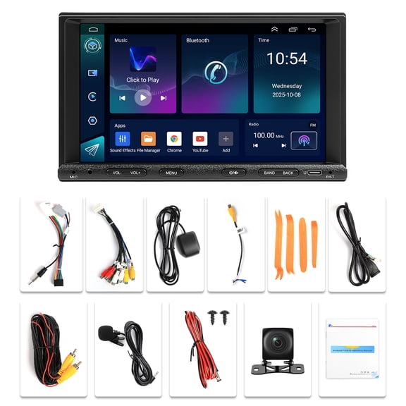 Saree 7 Inch Android 13 Double Din Touchscreen 2G+64G Car Stereo with CarPlay Android Auto for Nissan Sentra 2007-2012 GPS Navigation Bluetooth WiFi FM Radio