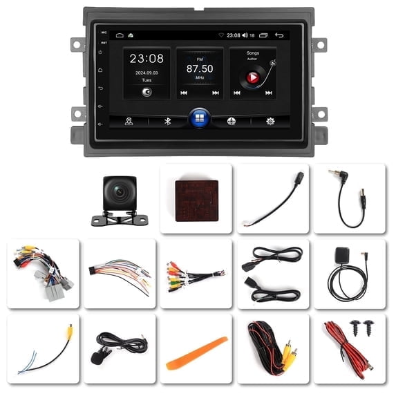 Saree 7 Inch Touchscreen 2G+64G Android 14 Car Stereo with Apple CarPlay Android Auto for Ford F150 2004-2008 GPS Bluetooth WiFi Head Unit Replacement