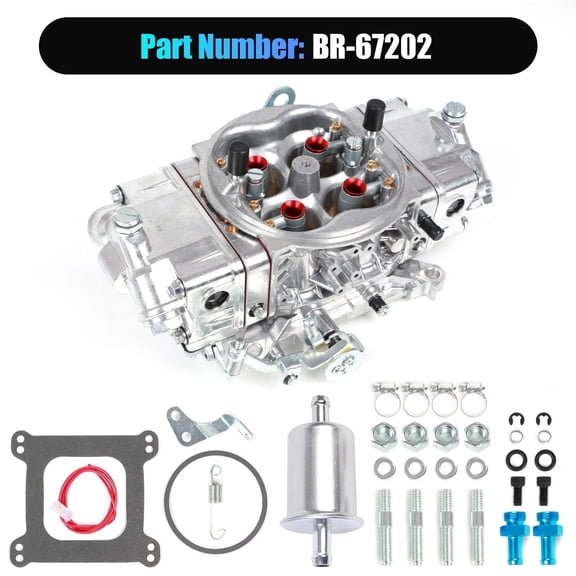 Saree BR-67202 950 CFM Race Series 4-Barrel 4150 Carburetor, Mechanical Secondary, High-Performance Replacement