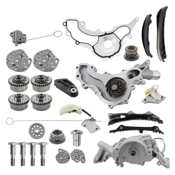 Saree Chrysler Dodge Jeep Ram 3.6L V6 Pentastar 2011-2015 Timing Chain Phaser Kit Includes Cam Phasers Oil Control Valve Oil Pump Water Pump