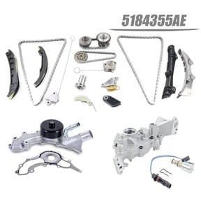 Saree Chrysler Dodge Jeep Ram 3.6L V6 Pentastar 2011-2020 Timing Chain Kit with Oil Pump and Water Pump Complete Repair Set OEM Quality