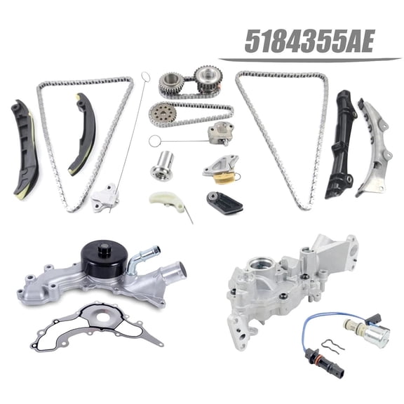 Saree Chrysler Dodge Jeep Ram 3.6L V6 Pentastar 2011-2020 Timing Chain Kit with Oil Pump and Water Pump Complete Repair Set OEM Quality