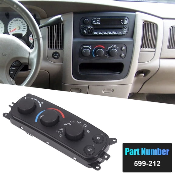 Saree Climate Control Module 599-212 for 02-05 Dodge Ram 1500 2500 3500 & 01-04 Dakota - HVAC A/C Heater Unit