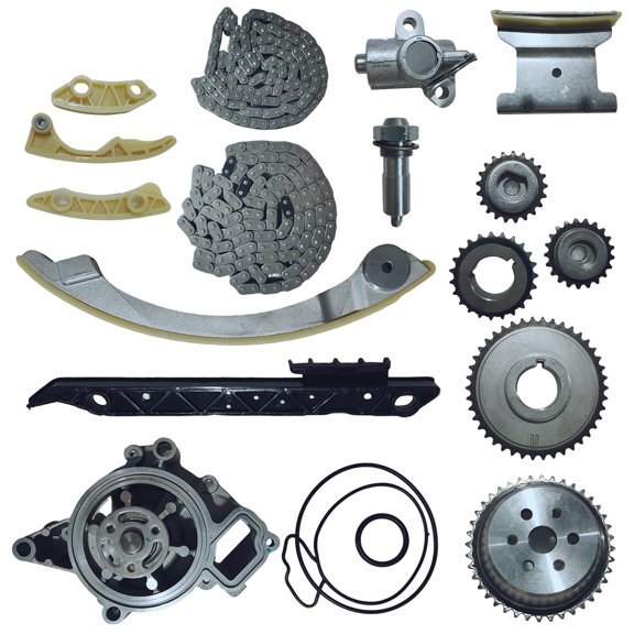 Saree GMC Chevy Equinox Buick 2.2L 2.4L Timing Chain Kit with VVT Gears and Water Pump Complete Engine Timing System