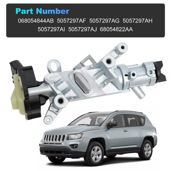 Saree Ignition Lock Cylinder and Switch Assembly Replacement Part Number 68054822AB for Jeep Dodge Chrysler Vehicles