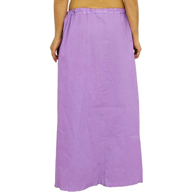 Saree Petticoat Underskirt Cotton Bollywood Indian Lining For Sari 
