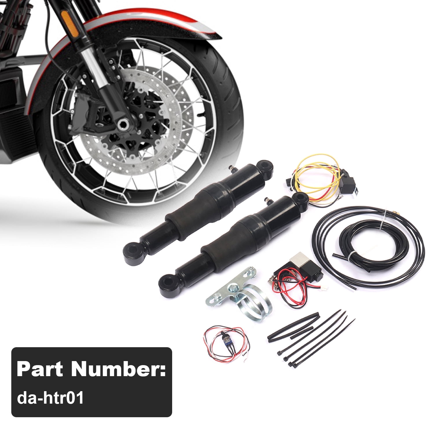 Saree Rear Basic Bagger Air Ride Rear Suspension Shock Kit for Harley ...