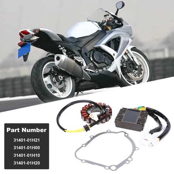 Saree Stator & Regulator Rectifier for Suzuki GSXR600 GSX-R600 2006-2024 W/Gasket