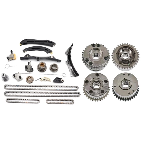 Saree Timing Chain Kit w/ VVT Sprockets for Chrysler Dodge Jeep RAM 3.6L - OEM Fit, Engine Performance Restore