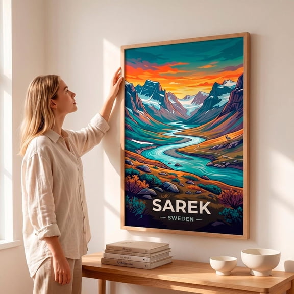 Sarek Sweden National Park Landscape Wall Art Decor Unframed Paper Print