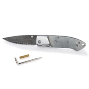 Sarge Brave 69 Layer Damascus Folder Knife Kit, Kit Only   Scale Material Not Included