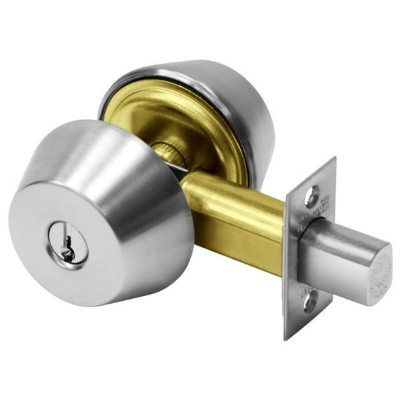 Sargent 484 26D Double Cylinder Deadbolt 2-3/4 Backset Satin Chrome