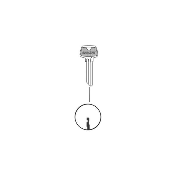 Sargent 6275LK 6 Pin Key Blank with LK Keyway