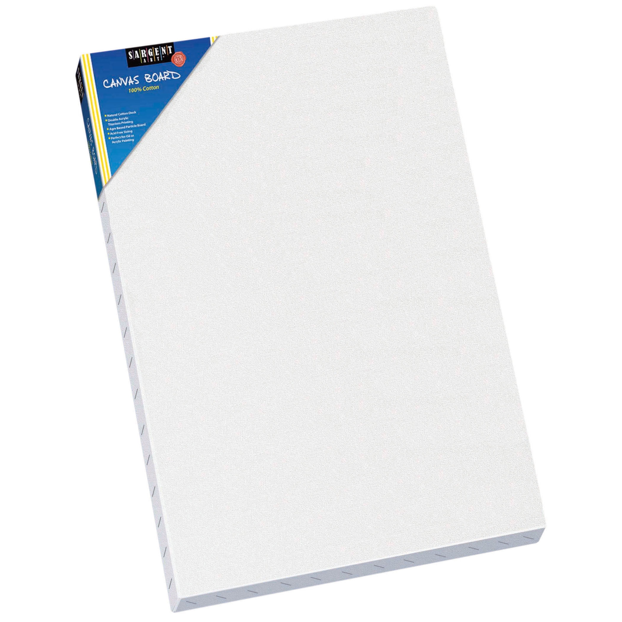 Neliblu 9x12 White Canvases for Painting - Pack of 12 - Cotton