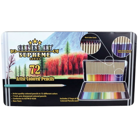 Sargent Art - 72 Artist Colored Pencils