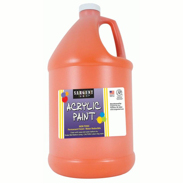 Sargent Art® Acrylic Paint, Orange, 64 oz. Bottle (Half Gallon