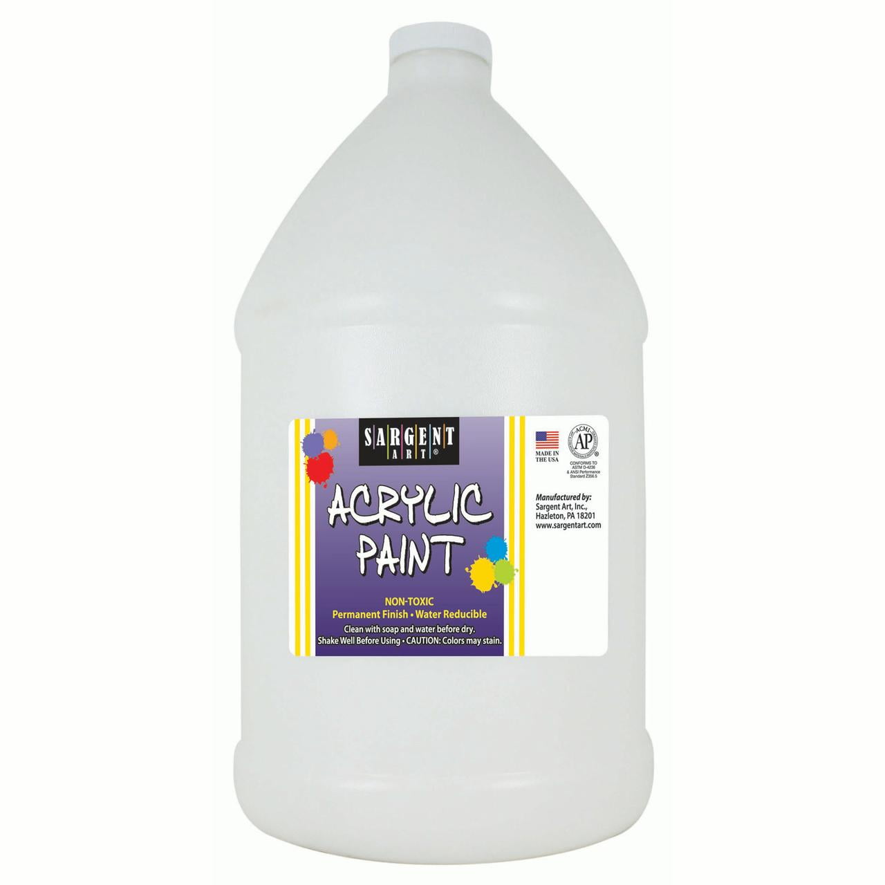 Sargent Art SAR268596-2 16 oz Acrylic Pouring Paint, White - Pack of 2