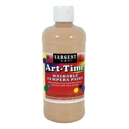 Sargent Art® Art-Time Washable Paint, 16 oz., Peach, 12/Pack