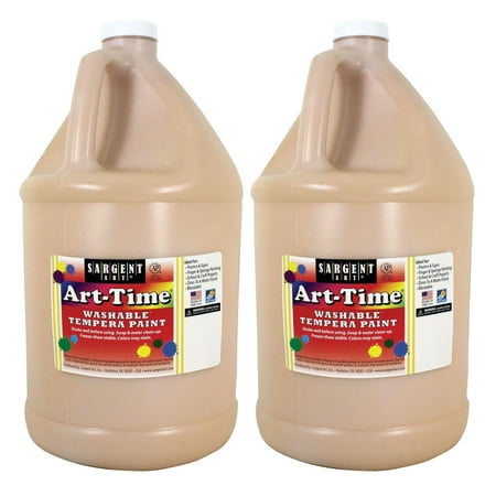 Sargent Art® Art-Time® Washable Tempera Paint, Gallon, Peach, Pack of 2
