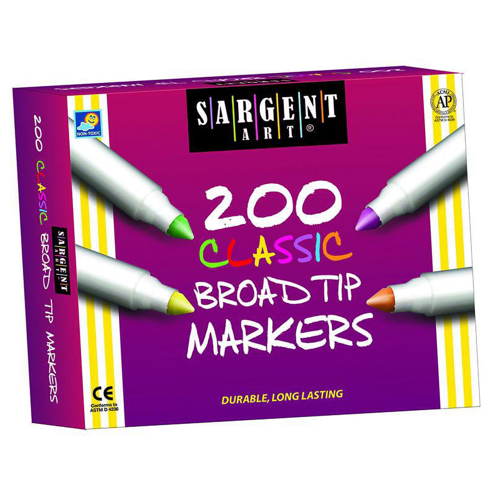 Sargent Art Best Buy Classic Washable Broad Tip Marker Assortment 8   Sargent Art Best Buy Classic Washable Broad Tip Marker Assortment 8 Colors 200 Ct A28a4778 B4ec 465b 9914 9d0b2a4c5a6c.d281bab1bcd2baa7f2549a0bff12c572 