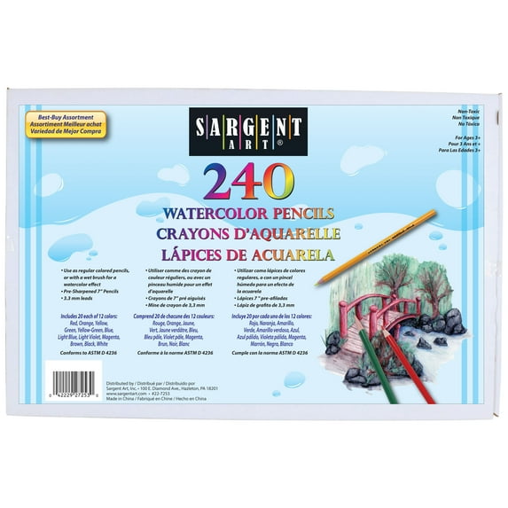 Sargent Art® Best-Buy Colored Pencil Assortment, 240 ct