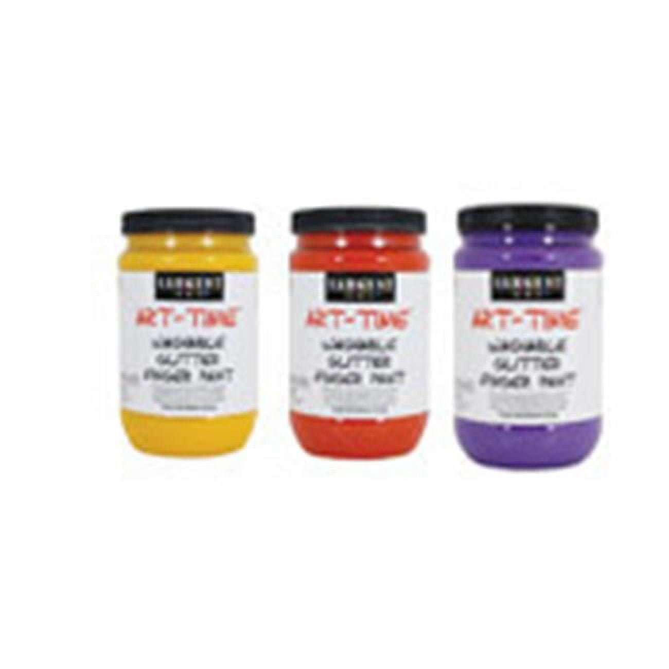 Sargent Art  Glitter Fingerpaint- Black- 16 Oz.