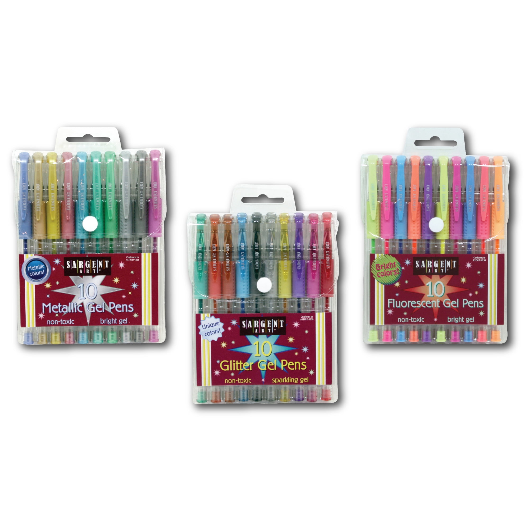 60 Pack Gel Pen Set 30 Colored with 30 Refills 