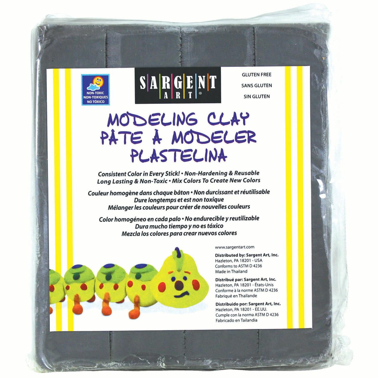 Sargent Art® Modeling Clay, Gray, Pack of 12 packs