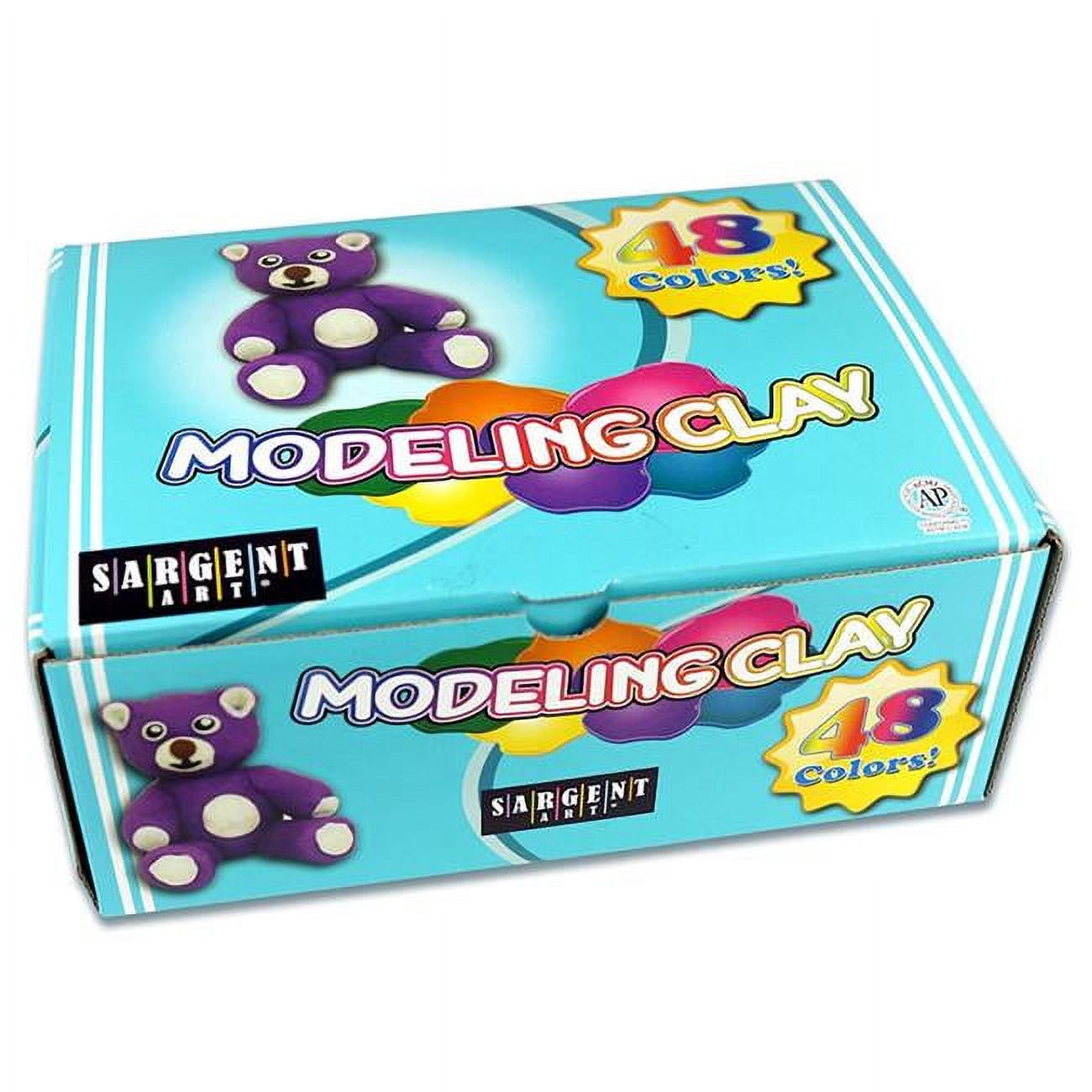 Sargent Art Non-Hardening Modeling Clay - Assorted Colors, Set of 48 - image 1 of 3