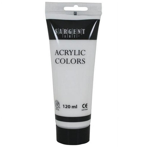 Sargent Art SAR230396 120 ml Acrylic Tube Paint, Titanium White