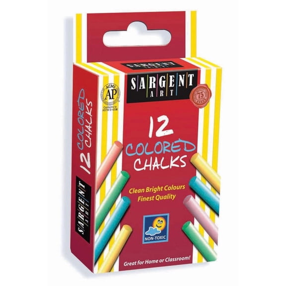 Sargent Art 66-3010 12-Count Colored Chalk