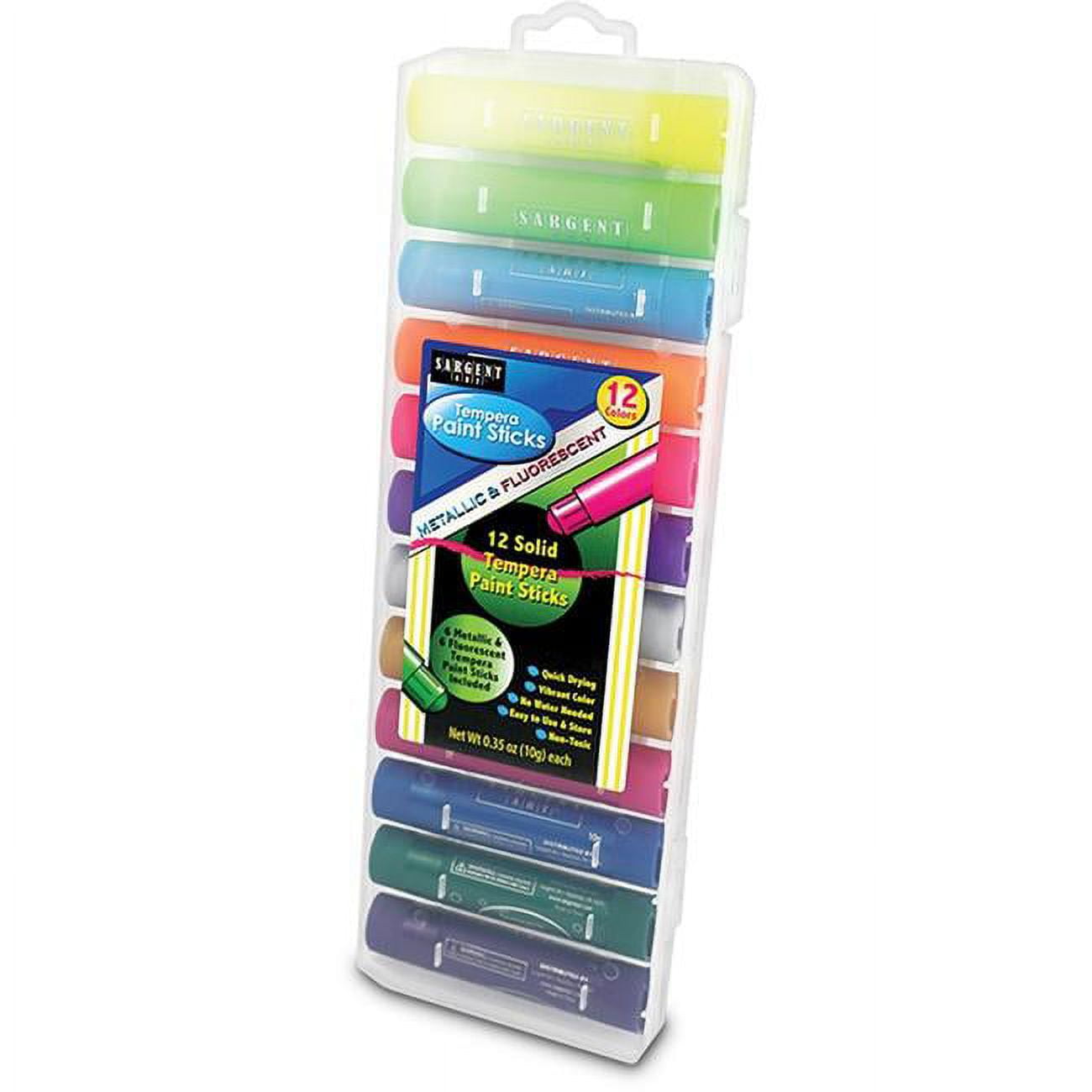 Colorations® Metallic & Neon Tempera Paint Sticks - Set of 12