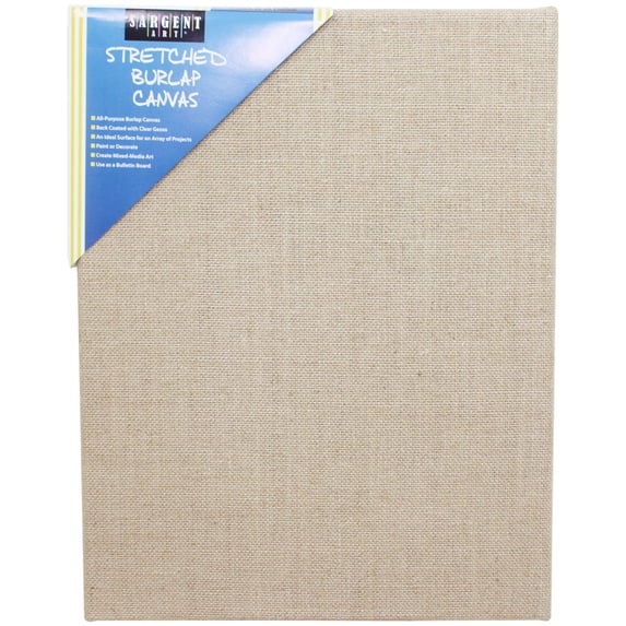 Sargent Art Stretched Burlap Canvas, 11" x 14" (90-2027)