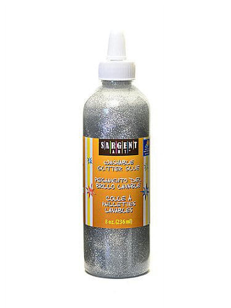 Sargent Art Washable Glitter Glue silver PACK OF 4