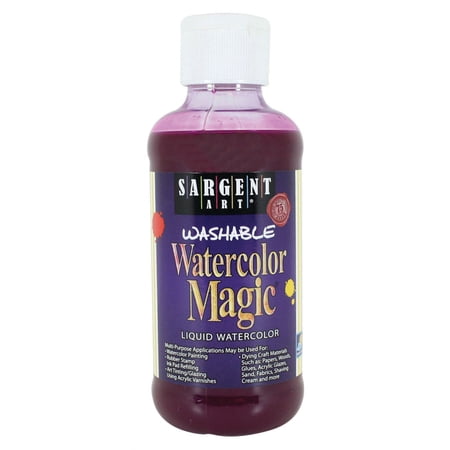 Sargent Art Washable Liquid Watercolor, 8 oz., Magenta