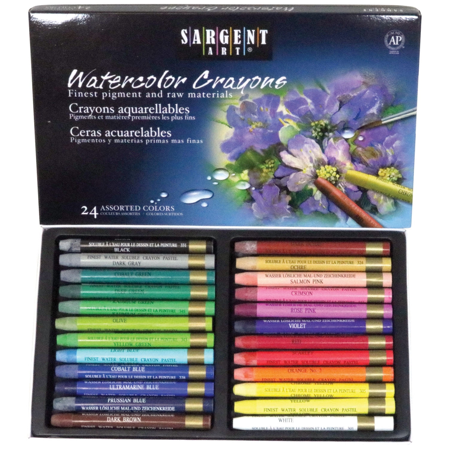 Sargent Art Watercolor Crayons (24 Count) 