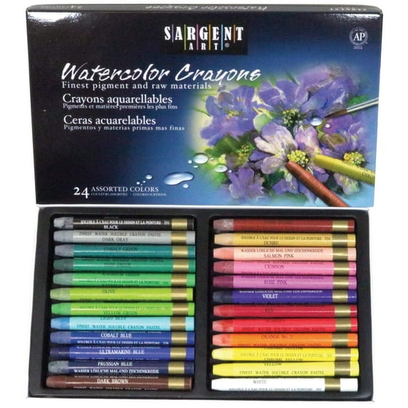 Sargent Art Watercolor Crayons (24 Count)