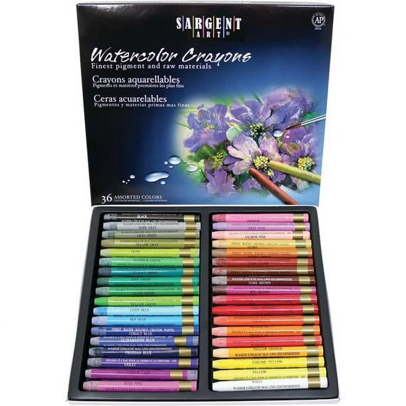 Sargent Art-Watercolor Crayons, 36 Colors