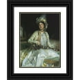 thumbnail image 1 of Sargent, John Singer 11x14 Black Ornate Wood Framed with Double Matting Museum Art Print Titled - Almina Daughter of Asher Wertheimer, 1 of 4