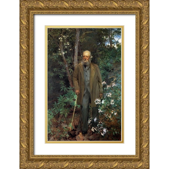 Sargent, John Singer 11x14 Gold Ornate Wood Framed with Double Matting Museum Art Print Titled - Frederick Law Olmsted