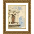 thumbnail image 1 of Sargent, John Singer 12x14 Gold Ornate Wood Framed with Double Matting Museum Art Print Titled - A Corner of the Library in Venice, 1 of 4