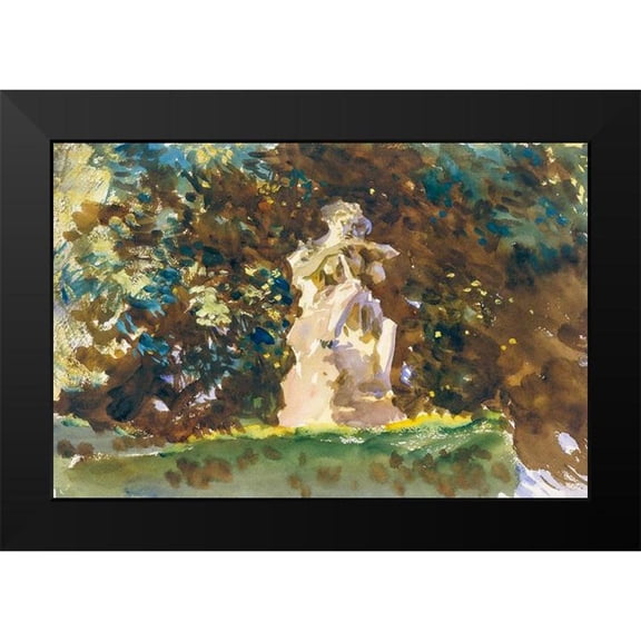 Sargent, John Singer 14x11 Black Modern Framed Museum Art Print Titled - Boboli Garden-Florence