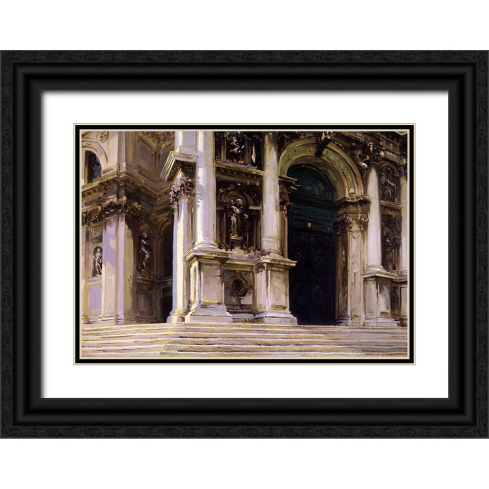 Sargent, John Singer 14x11 Black Ornate Wood Framed with Double