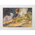 thumbnail image 1 of Sargent, John Singer 14x11 White Modern Wood Framed Museum Art Print Titled - Resting, 1 of 4