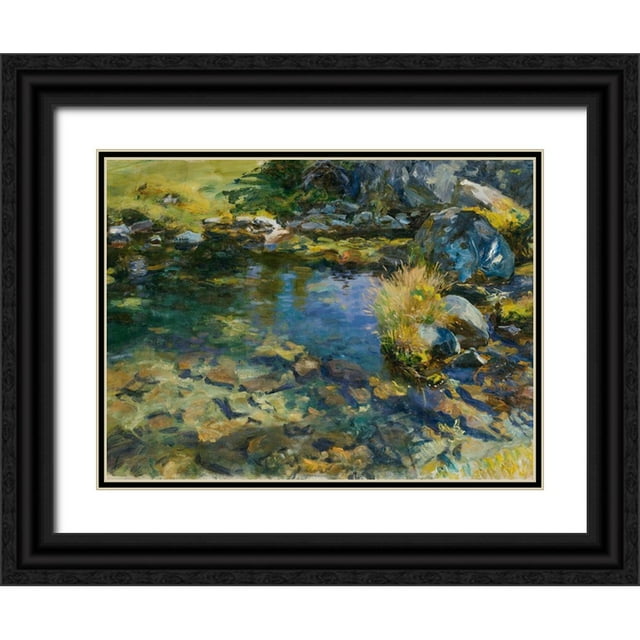 Sargent, John Singer 14x12 Black Ornate Wood Framed with Double Matting ...