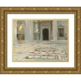 thumbnail image 1 of Sargent, John Singer 14x12 Gold Ornate Wood Framed with Double Matting Museum Art Print Titled - Pavement, Cairo, 1 of 4