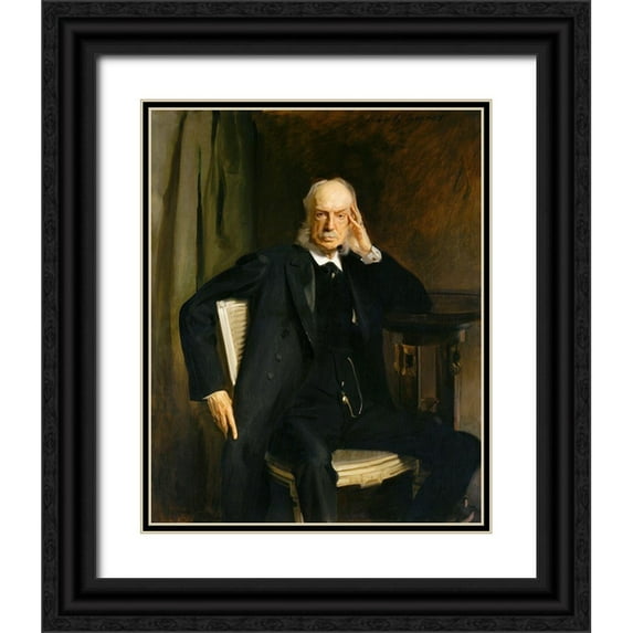 Sargent, John Singer 15x18 Black Ornate Wood Framed with Double Matting Museum Art Print Titled - Henry G. Marquand