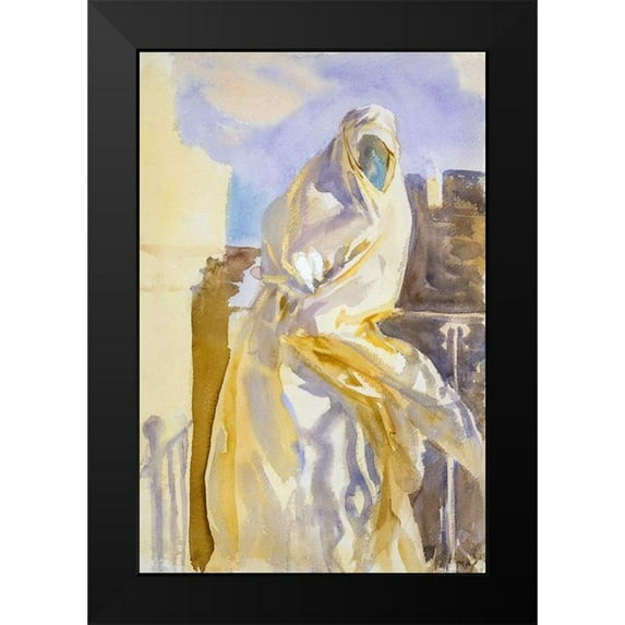 Sargent, John Singer 17x24 Black Modern Framed Museum Art Print Titled - Arab Woman