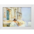 thumbnail image 1 of Sargent, John Singer 18x14 White Modern Wood Framed Museum Art Print Titled - Man in a Gondola, Venice, 1 of 4